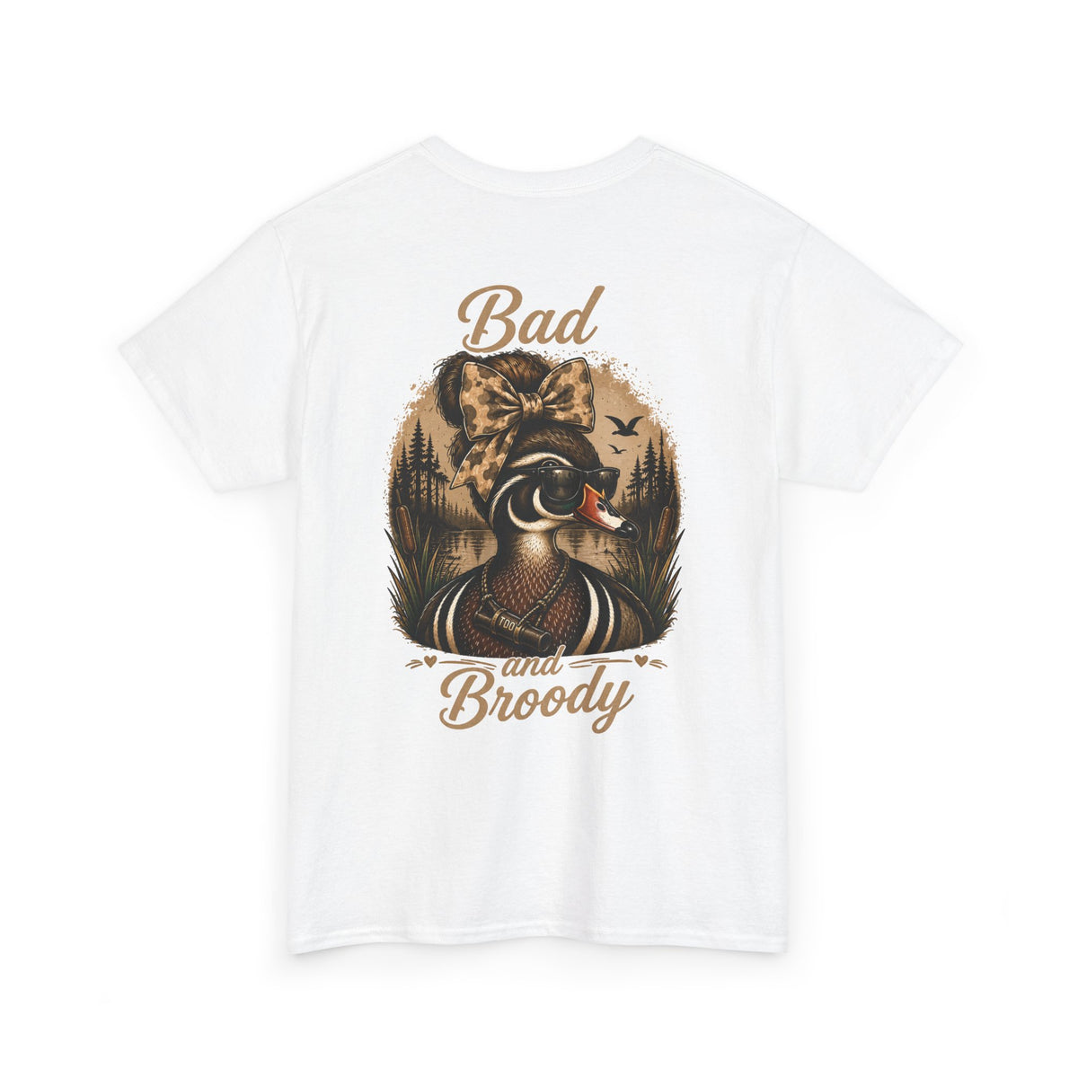 Bad and Broody Duck Tee — Vintage Duck Hunting Graphic T-Shirt