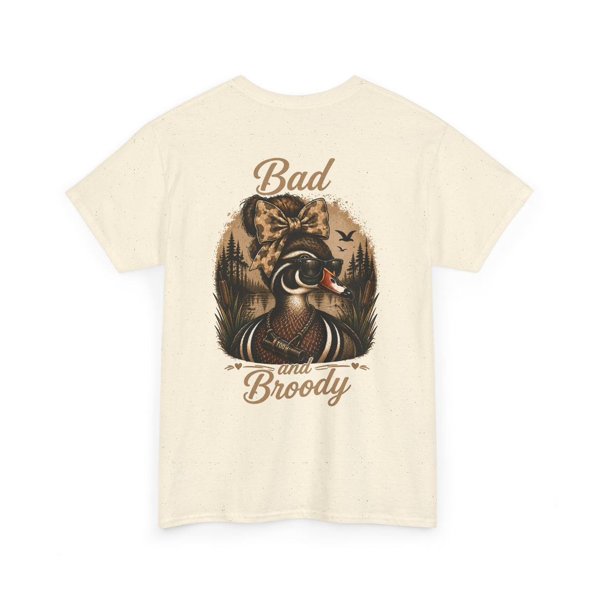 Bad and Broody Duck Tee — Vintage Duck Hunting Graphic T-Shirt