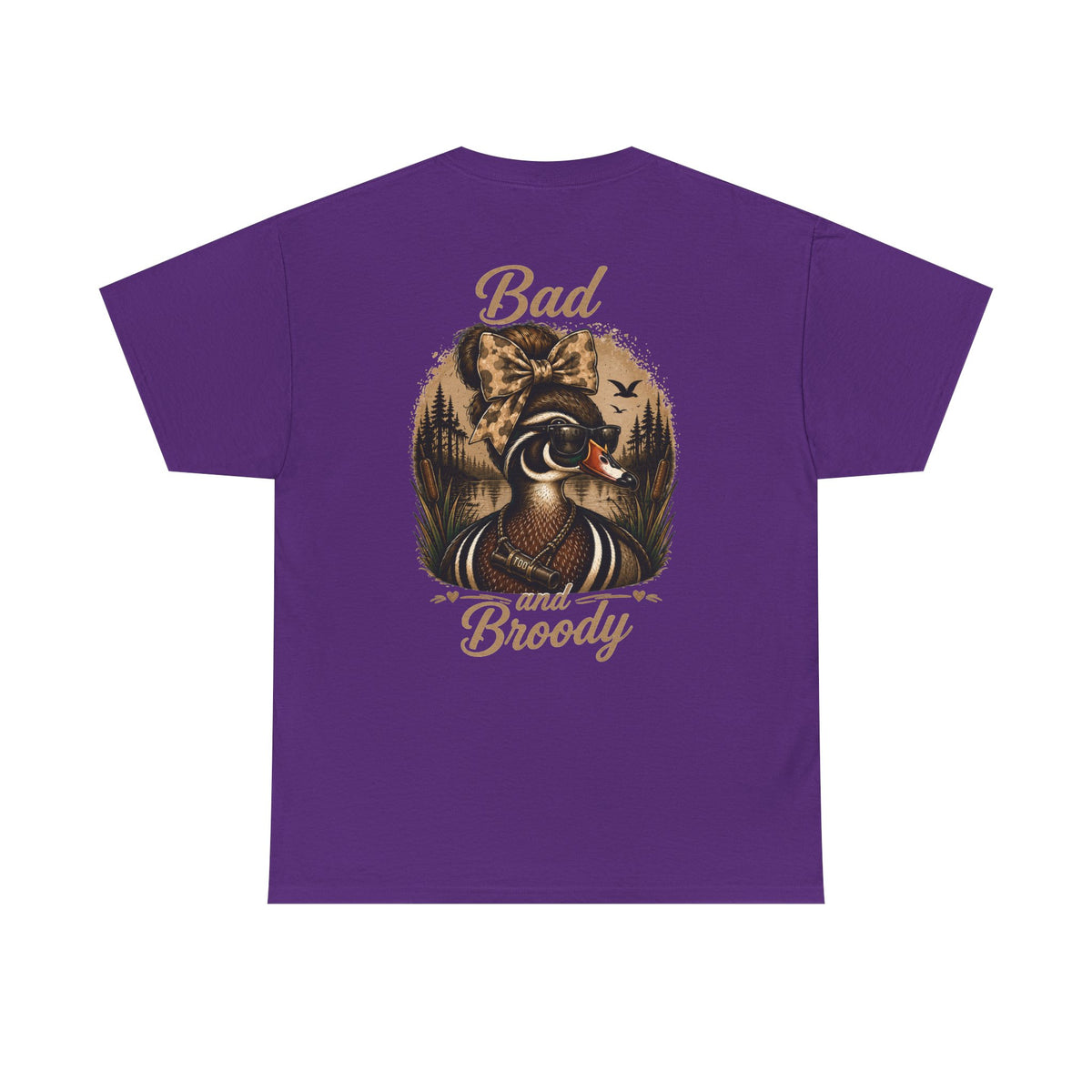 Bad and Broody Duck Tee — Vintage Duck Hunting Graphic T-Shirt