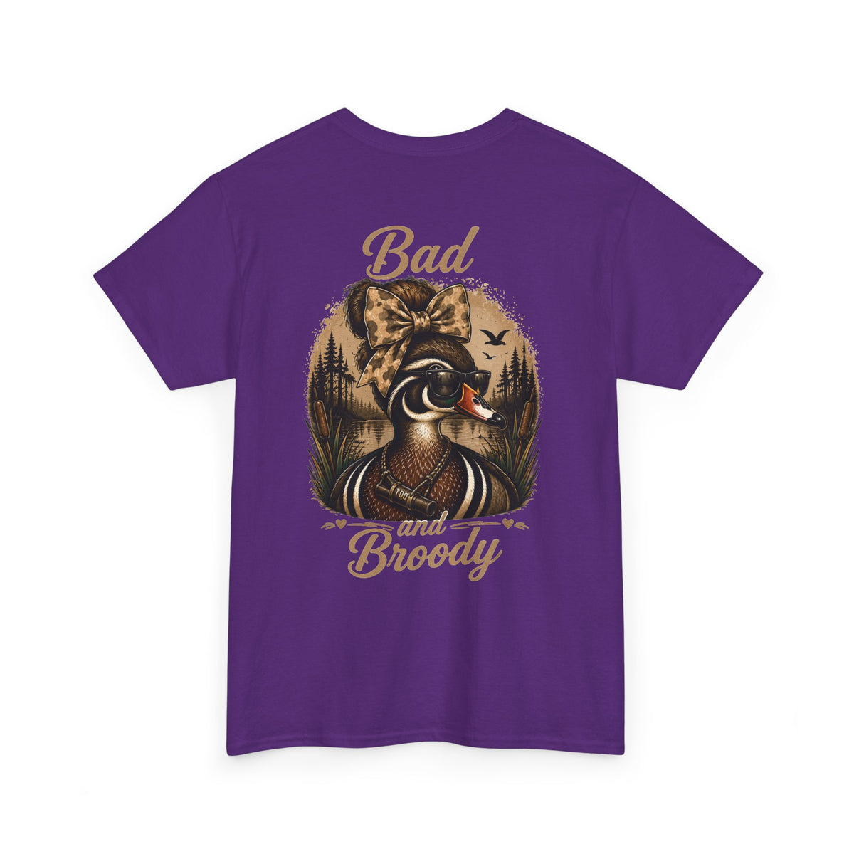 Bad and Broody Duck Tee — Vintage Duck Hunting Graphic T-Shirt
