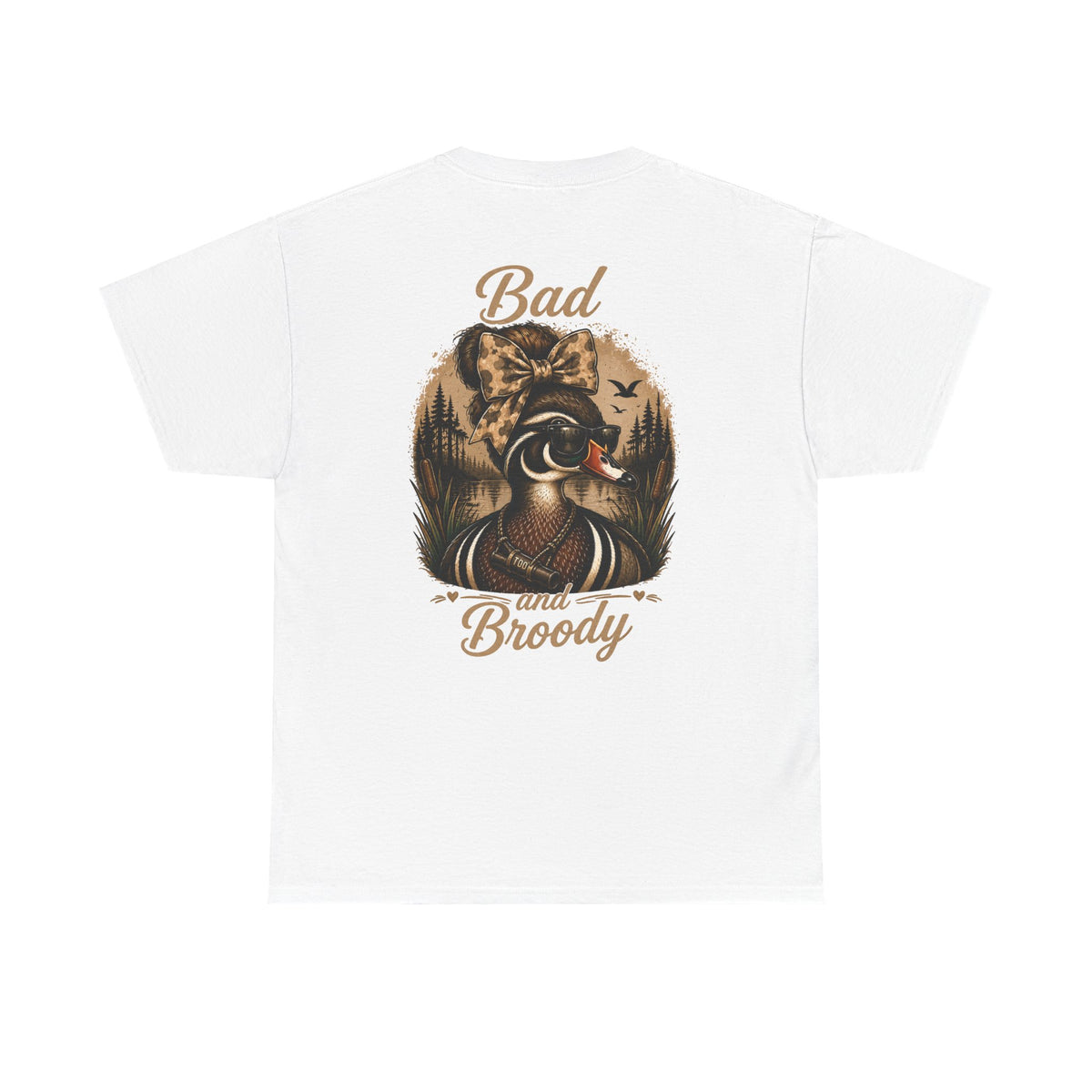 Bad and Broody Duck Tee — Vintage Duck Hunting Graphic T-Shirt