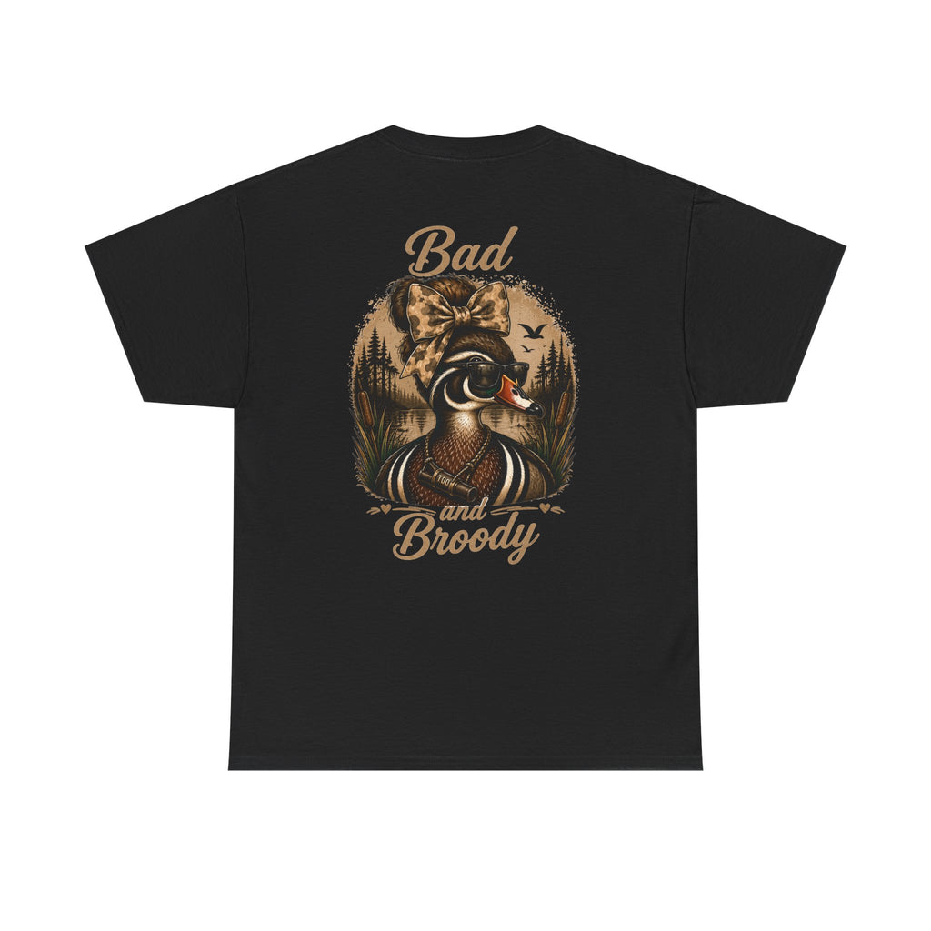 Bad and Broody Duck Tee — Vintage Duck Hunting Graphic T-Shirt