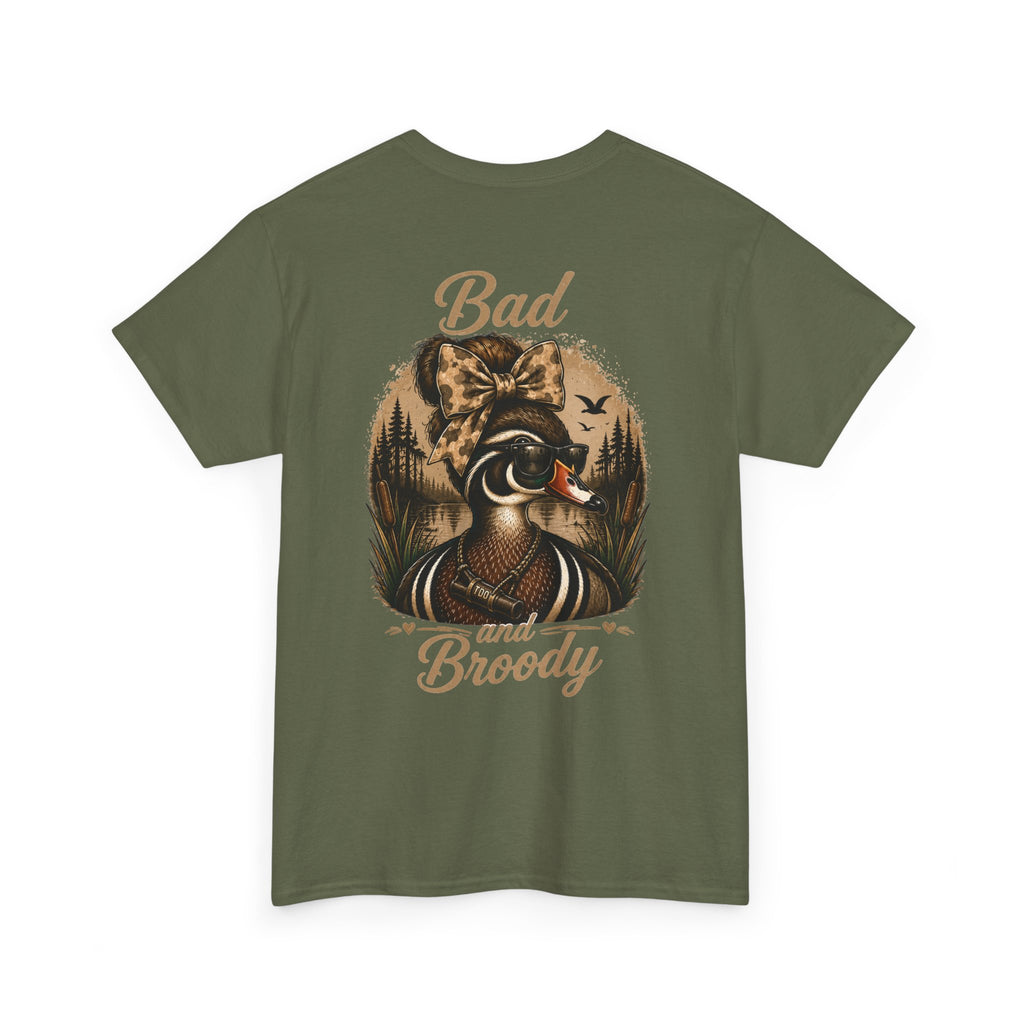 Bad and Broody Duck Tee — Vintage Duck Hunting Graphic T-Shirt