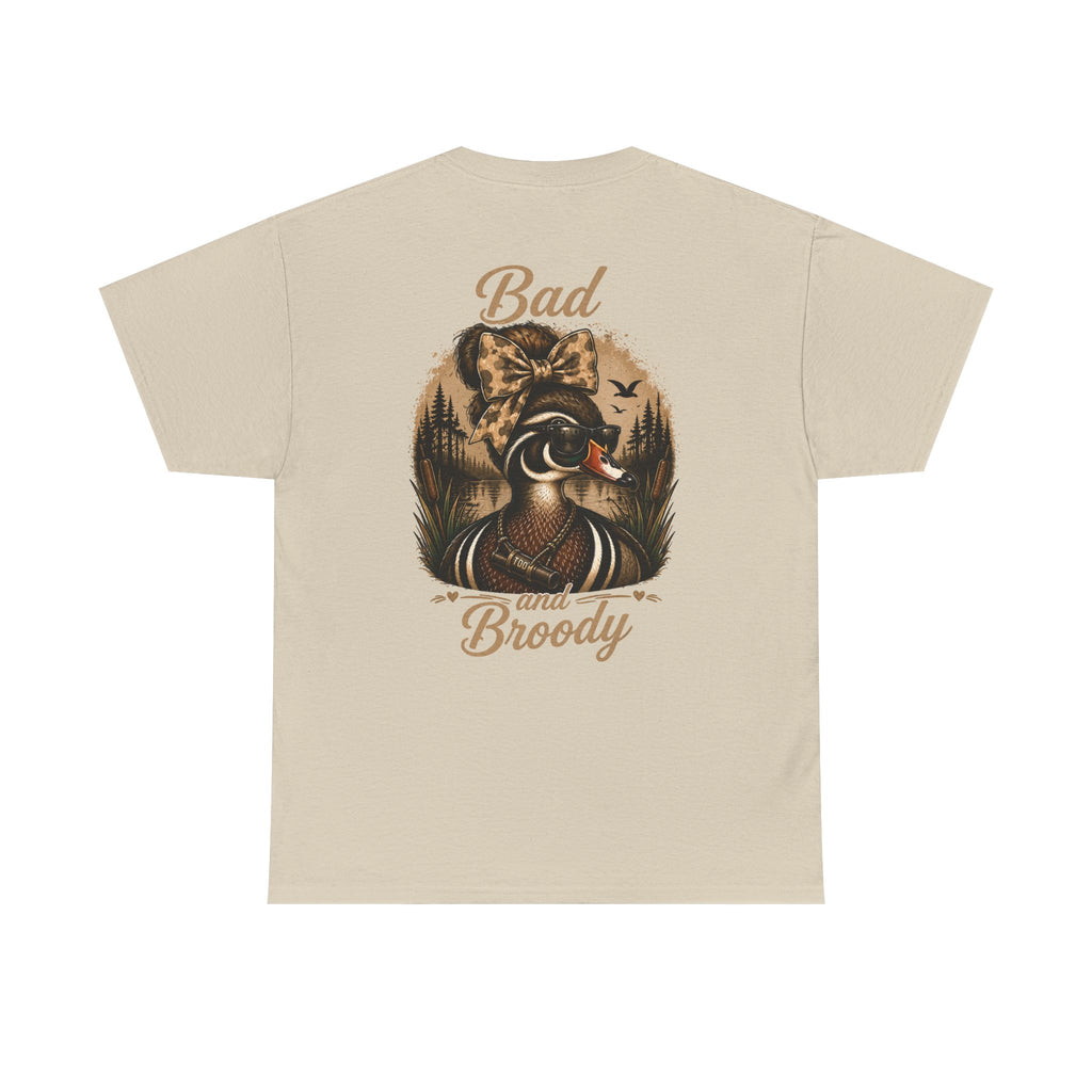 Bad and Broody Duck Tee — Vintage Duck Hunting Graphic T-Shirt