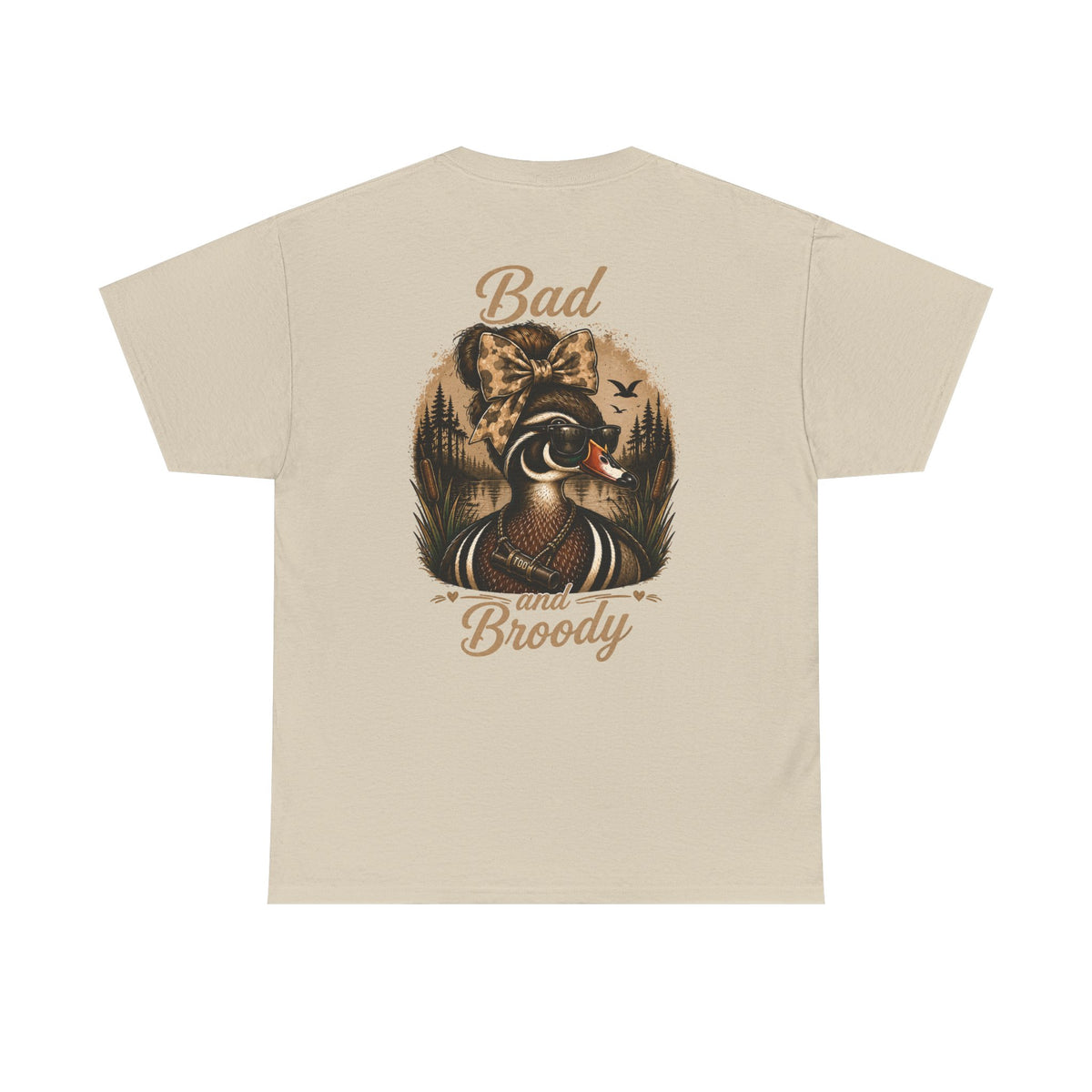 Bad and Broody Duck Tee — Vintage Duck Hunting Graphic T-Shirt
