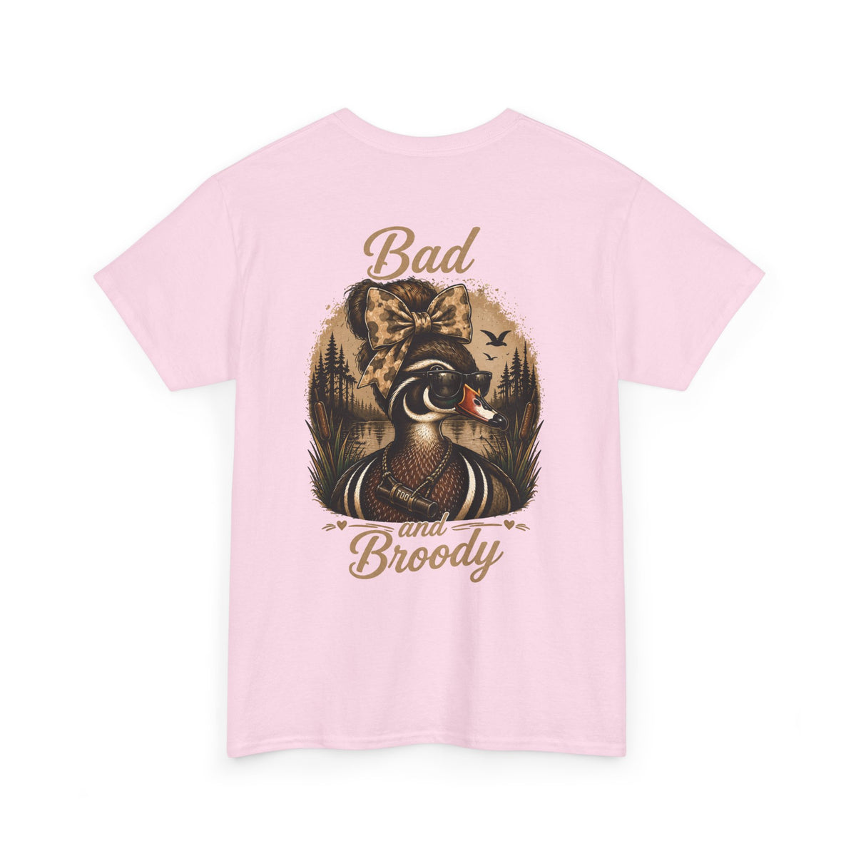Bad and Broody Duck Tee — Vintage Duck Hunting Graphic T-Shirt