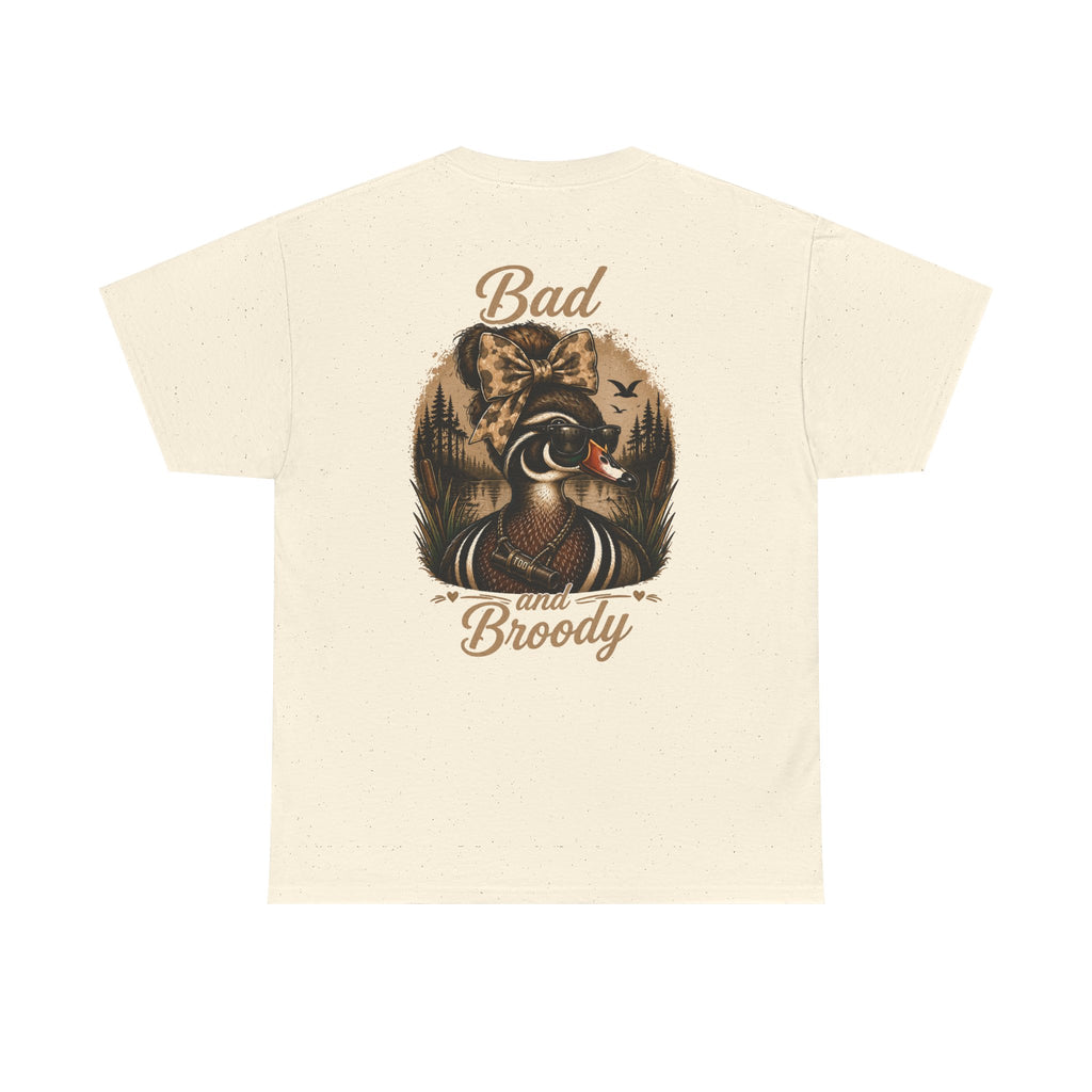Bad and Broody Duck Tee — Vintage Duck Hunting Graphic T-Shirt