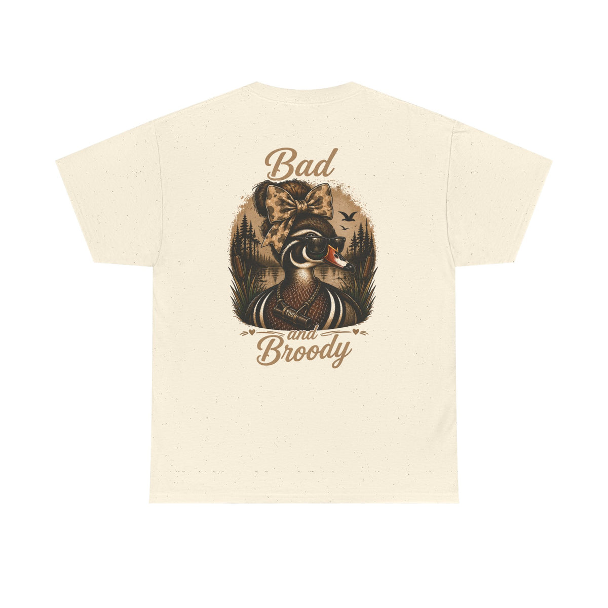 Bad and Broody Duck Tee — Vintage Duck Hunting Graphic T-Shirt